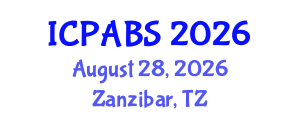 International Conference on Pharmaceutical and Biomedical Sciences (ICPABS) August 28, 2026 - Zanzibar, Tanzania International Conference on Pharmaceutical and Biomedical Sciences (ICPABS) August 28, 2026 - Zanzibar, Tanzania