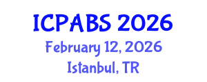 International Conference on Pharmaceutical and Biomedical Sciences (ICPABS) February 12, 2026 - Istanbul, Turkey International Conference on Pharmaceutical and Biomedical Sciences (ICPABS) February 12, 2026 - Istanbul, Turkey