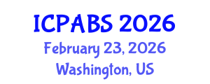 International Conference on Pharmaceutical and Biomedical Sciences (ICPABS) February 23, 2026 - Washington, United States International Conference on Pharmaceutical and Biomedical Sciences (ICPABS) February 23, 2026 - Washington, United States