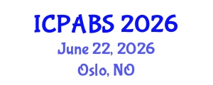 International Conference on Pharmaceutical and Biomedical Sciences (ICPABS) June 22, 2026 - Oslo, Norway