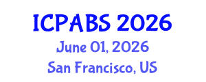 International Conference on Pharmaceutical and Biomedical Sciences (ICPABS) June 01, 2026 - San Francisco, United States International Conference on Pharmaceutical and Biomedical Sciences (ICPABS) June 01, 2026 - San Francisco, United States