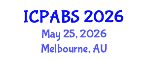 International Conference on Pharmaceutical and Biomedical Sciences (ICPABS) May 25, 2026 - Melbourne, Australia International Conference on Pharmaceutical and Biomedical Sciences (ICPABS) May 25, 2026 - Melbourne, Australia