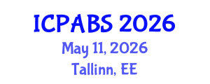 International Conference on Pharmaceutical and Biomedical Sciences (ICPABS) May 11, 2026 - Tallinn, Estonia International Conference on Pharmaceutical and Biomedical Sciences (ICPABS) May 11, 2026 - Tallinn, Estonia