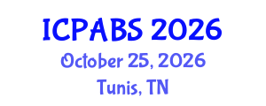 International Conference on Pharmaceutical and Biomedical Sciences (ICPABS) October 25, 2026 - Tunis, Tunisia International Conference on Pharmaceutical and Biomedical Sciences (ICPABS) October 25, 2026 - Tunis, Tunisia