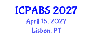 International Conference on Pharmaceutical and Biomedical Sciences (ICPABS) April 15, 2027 - Lisbon, Portugal International Conference on Pharmaceutical and Biomedical Sciences (ICPABS) April 15, 2027 - Lisbon, Portugal