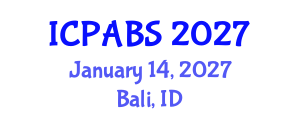 International Conference on Pharmaceutical and Biomedical Sciences (ICPABS) January 14, 2027 - Bali, Indonesia International Conference on Pharmaceutical and Biomedical Sciences (ICPABS) January 14, 2027 - Bali, Indonesia