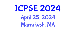 International Conference on Pharmaceutical Science and Engineering (ICPSE) April 25, 2024 - Marrakesh, Morocco