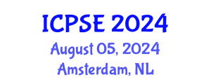 International Conference on Pharmaceutical Science and Engineering (ICPSE) August 05, 2024 - Amsterdam, Netherlands