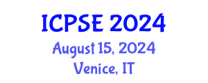 International Conference on Pharmaceutical Science and Engineering (ICPSE) August 15, 2024 - Venice, Italy