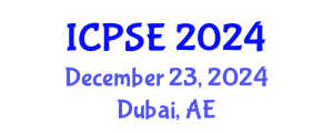International Conference on Pharmaceutical Science and Engineering (ICPSE) December 23, 2024 - Dubai, United Arab Emirates