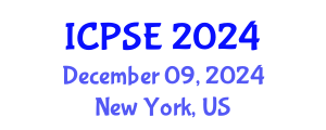 International Conference on Pharmaceutical Science and Engineering (ICPSE) December 09, 2024 - New York, United States