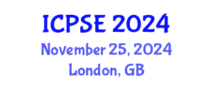 International Conference on Pharmaceutical Science and Engineering (ICPSE) November 25, 2024 - London, United Kingdom