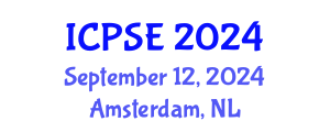 International Conference on Pharmaceutical Science and Engineering (ICPSE) September 12, 2024 - Amsterdam, Netherlands