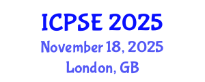 International Conference on Pharmaceutical Science and Engineering (ICPSE) November 18, 2025 - London, United Kingdom