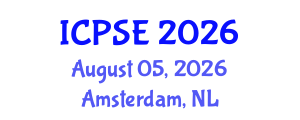 International Conference on Pharmaceutical Science and Engineering (ICPSE) August 05, 2026 - Amsterdam, Netherlands