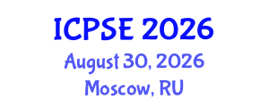 International Conference on Pharmaceutical Science and Engineering (ICPSE) August 30, 2026 - Moscow, Russia