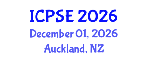International Conference on Pharmaceutical Science and Engineering (ICPSE) December 01, 2026 - Auckland, New Zealand International Conference on Pharmaceutical Science and Engineering (ICPSE) December 01, 2026 - Auckland, New Zealand