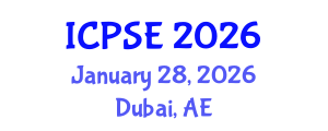 International Conference on Pharmaceutical Science and Engineering (ICPSE) January 28, 2026 - Dubai, United Arab Emirates