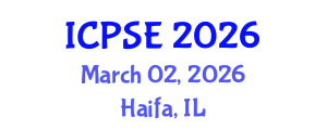 International Conference on Pharmaceutical Science and Engineering (ICPSE) March 02, 2026 - Haifa, Israel International Conference on Pharmaceutical Science and Engineering (ICPSE) March 02, 2026 - Haifa, Israel