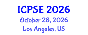 International Conference on Pharmaceutical Science and Engineering (ICPSE) October 28, 2026 - Los Angeles, United States