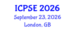 International Conference on Pharmaceutical Science and Engineering (ICPSE) September 23, 2026 - London, United Kingdom