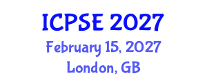 International Conference on Pharmaceutical Science and Engineering (ICPSE) February 15, 2027 - London, United Kingdom International Conference on Pharmaceutical Science and Engineering (ICPSE) February 15, 2027 - London, United Kingdom