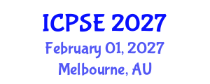 International Conference on Pharmaceutical Science and Engineering (ICPSE) February 01, 2027 - Melbourne, Australia International Conference on Pharmaceutical Science and Engineering (ICPSE) February 01, 2027 - Melbourne, Australia