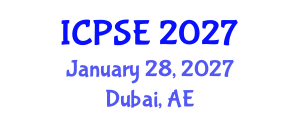 International Conference on Pharmaceutical Science and Engineering (ICPSE) January 28, 2027 - Dubai, United Arab Emirates International Conference on Pharmaceutical Science and Engineering (ICPSE) January 28, 2027 - Dubai, United Arab Emirates