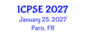 International Conference on Pharmaceutical Science and Engineering (ICPSE) January 25, 2027 - Paris, France International Conference on Pharmaceutical Science and Engineering (ICPSE) January 25, 2027 - Paris, France