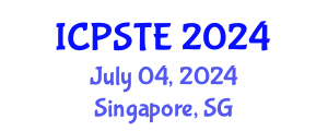 International Conference on Pharmaceutical Science, Technology and Engineering (ICPSTE) July 04, 2024 - Singapore, Singapore