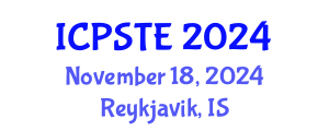 International Conference on Pharmaceutical Science, Technology and Engineering (ICPSTE) November 18, 2024 - Reykjavik, Iceland