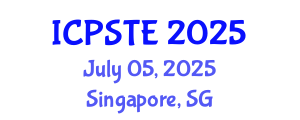 International Conference on Pharmaceutical Science, Technology and Engineering (ICPSTE) July 05, 2025 - Singapore, Singapore
