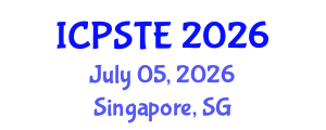 International Conference on Pharmaceutical Science, Technology and Engineering (ICPSTE) July 05, 2026 - Singapore, Singapore