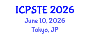 International Conference on Pharmaceutical Science, Technology and Engineering (ICPSTE) June 10, 2026 - Tokyo, Japan