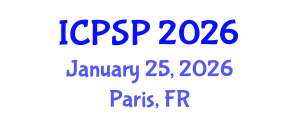 International Conference on Pharmaceutical Sciences and Pharmacology (ICPSP) January 25, 2026 - Paris, France