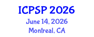 International Conference on Pharmaceutical Sciences and Pharmacology (ICPSP) June 14, 2026 - Montreal, Canada