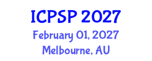 International Conference on Pharmaceutical Sciences and Pharmacology (ICPSP) February 01, 2027 - Melbourne, Australia International Conference on Pharmaceutical Sciences and Pharmacology (ICPSP) February 01, 2027 - Melbourne, Australia