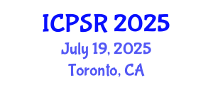 International Conference on Pharmaceutical Sciences and Research (ICPSR) July 19, 2025 - Toronto, Canada