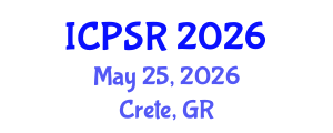 International Conference on Pharmaceutical Sciences and Research (ICPSR) May 25, 2026 - Crete, Greece International Conference on Pharmaceutical Sciences and Research (ICPSR) May 25, 2026 - Crete, Greece