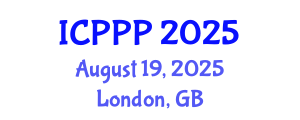 International Conference on Pharmaceutics, Pharmacognosy and Pharmacology (ICPPP) August 19, 2025 - London, United Kingdom