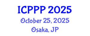 International Conference on Pharmaceutics, Pharmacognosy and Pharmacology (ICPPP) October 25, 2025 - Osaka, Japan