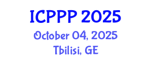 International Conference on Pharmaceutics, Pharmacognosy and Pharmacology (ICPPP) October 04, 2025 - Tbilisi, Georgia