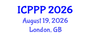 International Conference on Pharmaceutics, Pharmacognosy and Pharmacology (ICPPP) August 19, 2026 - London, United Kingdom