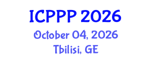 International Conference on Pharmaceutics, Pharmacognosy and Pharmacology (ICPPP) October 04, 2026 - Tbilisi, Georgia