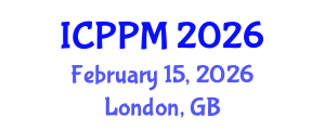 International Conference on Pharmacology and Pharmaceutical Medicine (ICPPM) February 15, 2026 - London, United Kingdom
