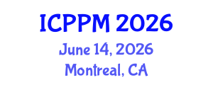 International Conference on Pharmacology and Pharmaceutical Medicine (ICPPM) June 14, 2026 - Montreal, Canada