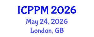 International Conference on Pharmacology and Pharmaceutical Medicine (ICPPM) May 24, 2026 - London, United Kingdom