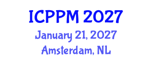 International Conference on Pharmacology and Pharmaceutical Medicine (ICPPM) January 21, 2027 - Amsterdam, Netherlands International Conference on Pharmacology and Pharmaceutical Medicine (ICPPM) January 21, 2027 - Amsterdam, Netherlands