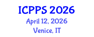 International Conference on Pharmacology and Pharmaceutical Sciences (ICPPS) April 12, 2026 - Venice, Italy