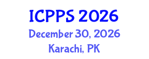 International Conference on Pharmacology and Pharmaceutical Sciences (ICPPS) December 30, 2026 - Karachi, Pakistan International Conference on Pharmacology and Pharmaceutical Sciences (ICPPS) December 30, 2026 - Karachi, Pakistan